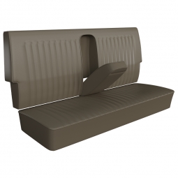 1961-1972 VW Type 3 Fastback & Notchback Seat Upholstery - Rear Only - With Armrest - Smooth Vinyl