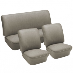 1961-1964 Type 3 Fastback & Notchback Seat Upholstery - Front & Rear - No Rear Armrest - Smooth Viny