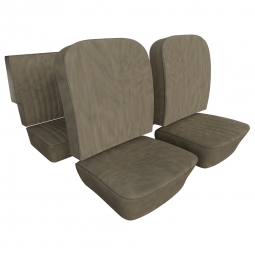 1965-1967 VW Type 3 Fastback & Notchback Seat Upholstery - Front & Rear - No Rear Armrest - Velour