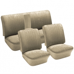 1962-1964 Type 3 Fastback & Notchback Seat Upholstery - Front & Rear - With Rear Armrest - Velour