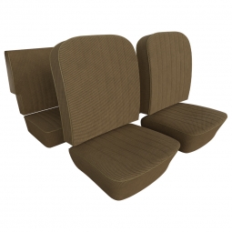 1965-1967 Type 3 Fastback & Notchback Seat Upholstery - Front & Rear - With Rear Armrest -  Tweed