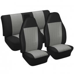 1973 VW Type 3 Fastback & Notchback Seat Upholstery - Front & Rear - w/ Rear Armrest - 12" Insert