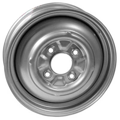 VW 4 Lug Wheel, Silver Smoothie 4/130 15x4.5" Wide.