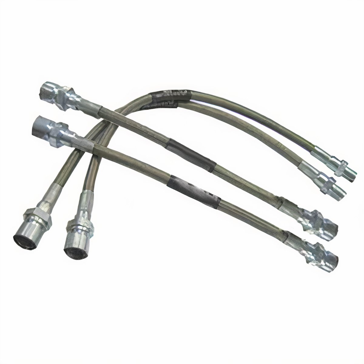 EMPI VW Brake Line Kit - Braided Stainless Steel - 4 Pieces - 1965-68  Beetle - 1965-66 Ghia - 5586