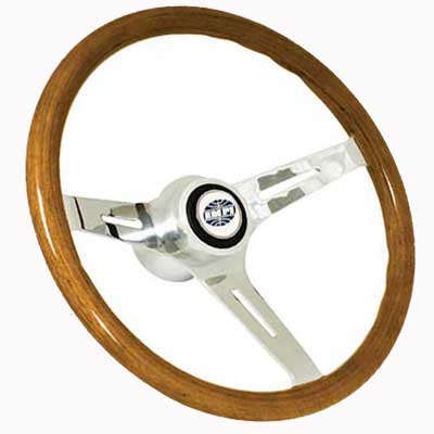 vintage steering wheel logo