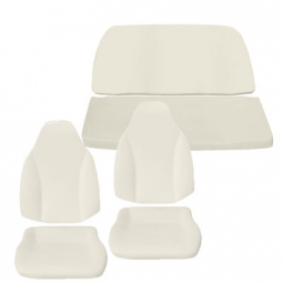 Seat Padding Kit, (1) Base Pad (Bottom Pad) and (1) Seat Backrest Pads,  Front Bucket Seat, 1969-74 VW Karmann Ghia Sedan and Convertible, 43-1517