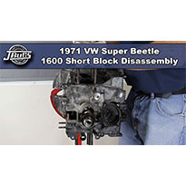 VW Super Beetle Short Block Disassembly