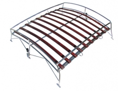 VW Roof Rack - Chrome - Cherry Oak Slats - Beetle Sedan