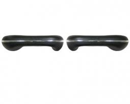 VW Armrests - Black - Pair - 1955-1967 Beetle - Karmann Ghia