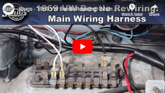 1968-69 Beetle Wiring Harness Installation - Part 1: VW ... old vw bug wiring harness 