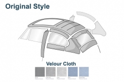 1968-1972 VW Beetle & Super Beetle Sunroof Headliner - Original Install - Velour