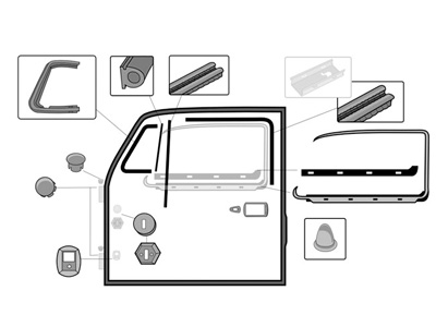 VW Bug Door Rubber