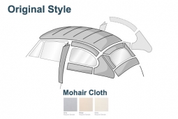 1974 VW Beetle & Super Beetle Sedan Headliner - Original Install - Mohair