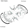 Beetle Bumper Diagram 1968-73