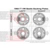 VW Backing Plate Index - All Beetle & Super Beetle Models