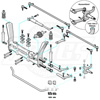 Type 1 Ball Joint Front End Diagram 1966-68.5 (10mm Tie Rod Shafts)