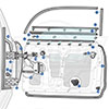 Karmann Ghia  Sedan Door Seal Diagram