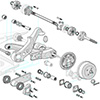 I.R.S. Axle Parts Diagram