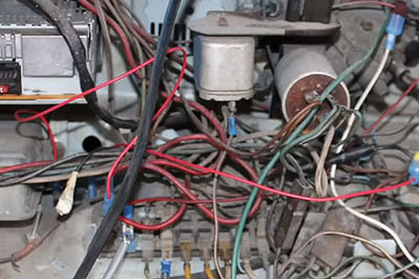 Loose VW dashboard wiring